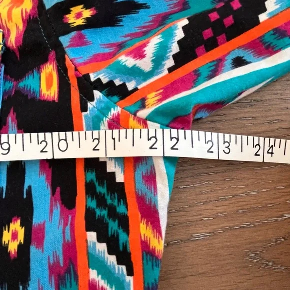 Wrangler Men's Brushpopper Southwestern Pearl Snap Shirt SEE DESCRIPTION - Picture 6 of 15